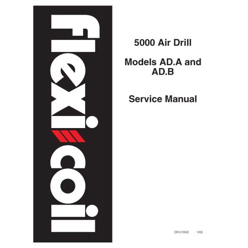 Manual de serviço da perfuratriz pneumática New Holland Flexi-Coil 5000 - New Holland Agricultura manuais - NH-DR-015V2