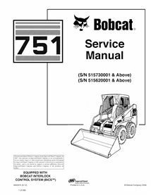 BOBCAT-751-6900975-sm Manual de serviço em pdf da minicarregadeira Bobcat 751