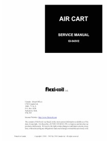 Manual de serviço do carrinho de ar New Holland Flexi-Coil 1330 Plus / 40 Series / 50 Series - New Holland Agriculture manuais
