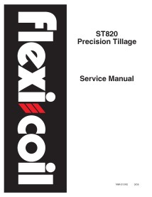 Manual de servicio de labranza de precisión New Holland Flexi-Coil ST820 - Agricultura de New Holland manuales