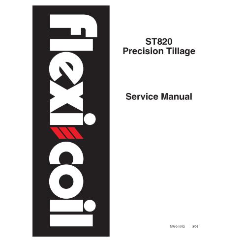 Manual de serviço de lavoura de precisão New Holland Flexi-Coil ST820 - New Holland Agriculture manuais