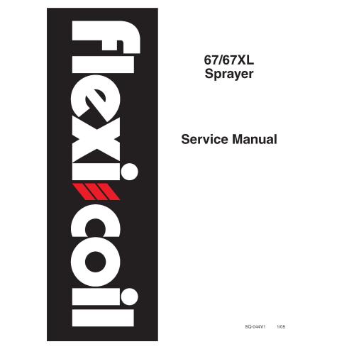 Manual de servicio del pulverizador New Holland 67 / 67XL - Agricultura de New Holland manuales