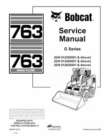 BOBCAT-763-6900977-sm Manual de serviço em pdf Bobcat 763 da minicarregadeira