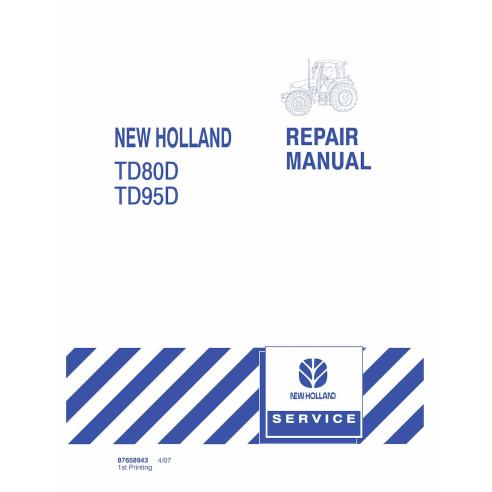 Manual de reparación del tractor New Holland TD80D / TD95D - Agricultura de New Holland manuales
