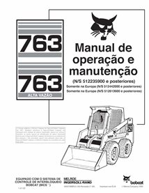 BOBCAT-763-6900788-PT-OM Bobcat 763 skid steer loader pdf operation and maintenance manual PT