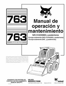 BOBCAT-763-6900788-ES-OM Bobcat 763 skid steer loader pdf operation and maintenance manual ES