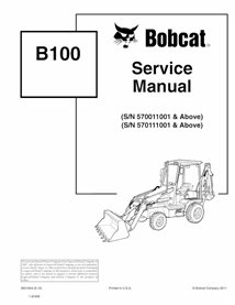 BOBCAT-B100-6901844-sm Manuel d'entretien pdf de la chargeuse-pelleteuse Bobcat B100