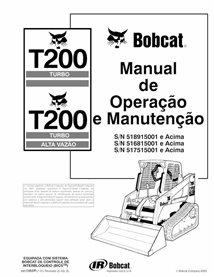 BOBCAT-T200-6901356-PT-OM Bobcat T200 compact track loader pdf operation and maintenance manual PT