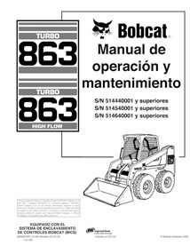 BOBCAT-863-6900937-ES-OM Bobcat 863 skid steer loader pdf operation and maintenance manual ES