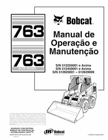 BOBCAT-763-6900971-PT-OM Bobcat 763 minicargadora pdf manual de operación y mantenimiento PT