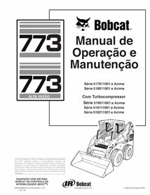 BOBCAT-773-6900842-PT-OM Minicarregadeira Bobcat 773 pdf manual de operação e manutenção PT