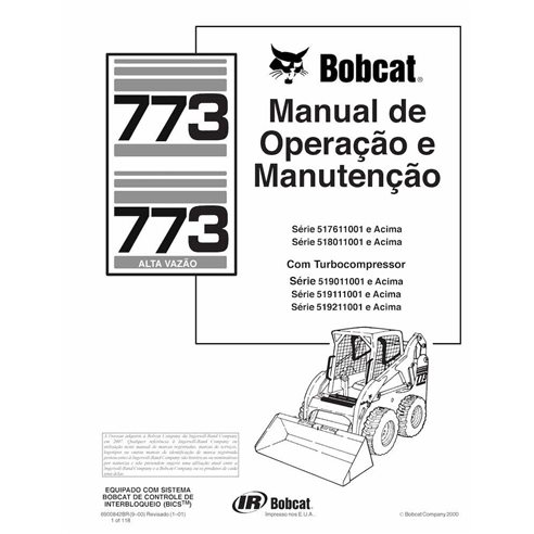 BOBCAT-773-6900842-PT-OM Bobcat 773 minicargadora pdf manual de operación y mantenimiento PT