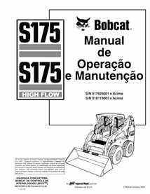 BOBCAT-S175-6901827-PT-OM Bobcat S175 skid steer loader pdf operation and maintenance manual PT