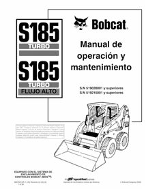 BOBCAT-S185-6901831-ES-OM Manuel d'utilisation et d'entretien pdf de la chargeuse compacte Bobcat S185 ES