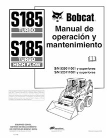 BOBCAT-S185-6902690-ES-OM Bobcat S185 skid steer loader pdf operation and maintenance manual ES