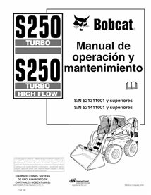 BOBCAT-S250-6901925-ES-OM Manuel d'utilisation et d'entretien pdf de la chargeuse compacte Bobcat S250 ES