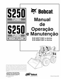 BOBCAT-S250-6901751-PT-OM Bobcat S250 minicargadora pdf manual de operación y mantenimiento PT