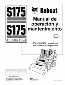 BOBCAT-S175-6902688-ES-OM Bobcat S175 skid steer loader pdf operation and maintenance manual ES