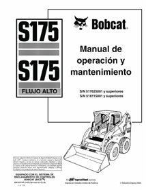 BOBCAT-S175-6901827-ES-OM Minicargadora Bobcat S160 pdf manual de operación y mantenimiento ES