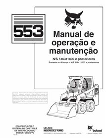 BOBCAT-553-6900785-PT-OM Bobcat 553 skid steer loader pdf operation and maintenance manual PT