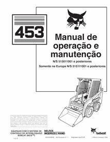 BOBCAT-453-6900326-PT-OM Minicargadora Bobcat 453 pdf manual de operación y mantenimiento PT