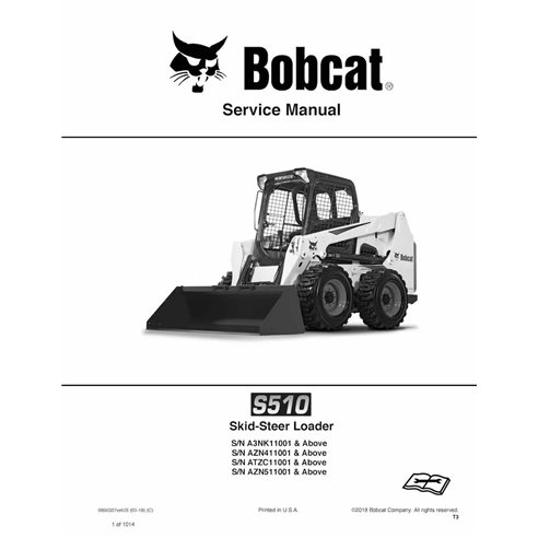 BOBCAT-S510-6990327-sm Manual de serviço em pdf da minicarregadeira Bobcat S510