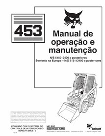 BOBCAT-453-6900784-PT-OM Minicarregadeira Bobcat 453 pdf manual de operação e manutenção PT