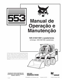 BOBCAT-553-6900385-PT-OM Bobcat 553 skid steer loader pdf operation and maintenance manual PT