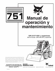 BOBCAT-751-6900417-ES-OM Bobcat 751 skid steer loader pdf operation and maintenance manual ES