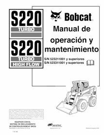 BOBCAT-S220-6902446-ES-OM Minicarregadeira Bobcat S220 pdf manual de operação e manutenção ES