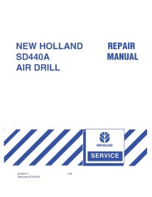 Manual de reparación de taladro neumático New Holland SD440A - Agricultura de New Holland manuales