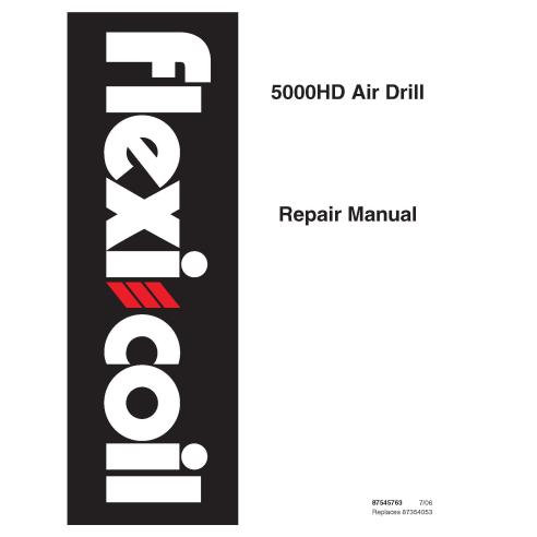 New Holland Flexi-Coil 5000HD Manuel de réparation de la perceuse pneumatique - Agriculture de New Holland manuels