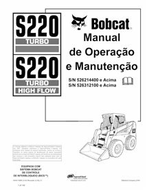 BOBCAT-S220-6904176-PT-OM Manuel d'utilisation et d'entretien pdf de la chargeuse compacte Bobcat S220 PT