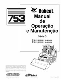 BOBCAT-753-6900969-PT-OM Manuel d'utilisation et d'entretien pdf de la chargeuse compacte Bobcat 753 ES