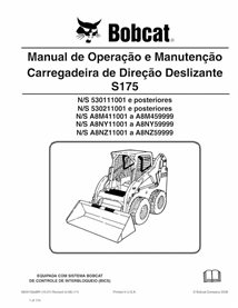 BOBCAT-S175-6904130-PT-OM Bobcat S175 minicargadora pdf manual de operación y mantenimiento PT