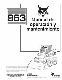 BOBCAT-963-6724543-ES-OM Manuel d'utilisation et d'entretien pdf de la chargeuse compacte Bobcat 963 ES
