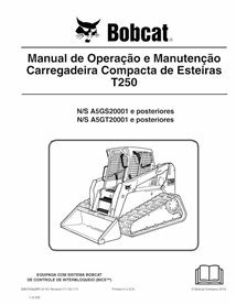 BOBCAT-T250-6987003-PT-OM Manual de operação e manutenção em pdf da carregadeira de esteira compacta Bobcat T250 PT