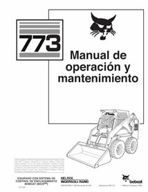 BOBCAT-773-6900372-ES-OM Minicargadora Bobcat 773 pdf manual de operación y mantenimiento ES