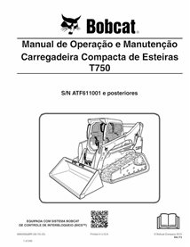 BOBCAT-T750-6990260-PT-OM Manuel d'utilisation et d'entretien pdf de la chargeuse compacte sur chenilles Bobcat T750 PT