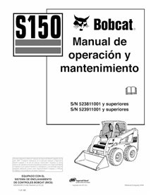 BOBCAT-S150-6902497-ES-OM Manuel d'utilisation et d'entretien pdf de la chargeuse compacte Bobcat S150 ES