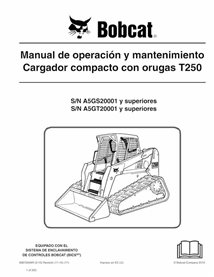BOBCAT-T250-6987003-ES-OM Bobcat T250 cargador compacto de orugas pdf manual de operación y mantenimiento ES