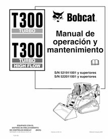 BOBCAT-T300-6901935-ES-OM Bobcat T300 compact track loader pdf operation and maintenance manual ES