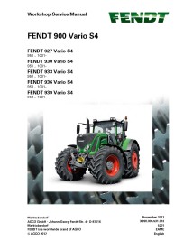 Manual de serviço de oficina de trator Fendt 900-927 / 930/933/946/939 - Fendt manuais