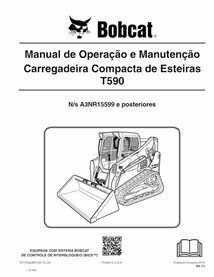 BOBCAT-T590-7277046-PT-OM Manuel d'utilisation et d'entretien pdf de la chargeuse compacte sur chenilles Bobcat T590 PT