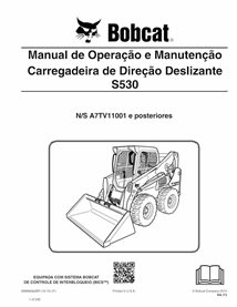 BOBCAT-S530-6989669-PT-OM Bobcat S530 skid steer loader pdf operation and maintenance manual PT