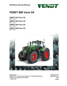 Fendt 800-822 / 824/826/828 manual de servicio del taller del tractor - Fendt manuales - FENDT-72655398