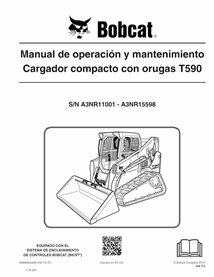 BOBCAT-T590-6989682-ES-OM Manuel d'utilisation et d'entretien pdf de la chargeuse compacte sur chenilles Bobcat T590 ES
