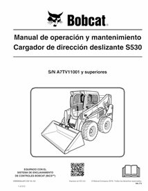 BOBCAT-S530-6989669-ES-OM Manual de operação e manutenção da minicarregadeira Bobcat S530 em PDF ES