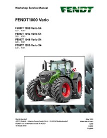 Fendt 1000-1038/1042/1046/1050 manual de servicio del taller del tractor - Fendt manuales - FENDT-72648025