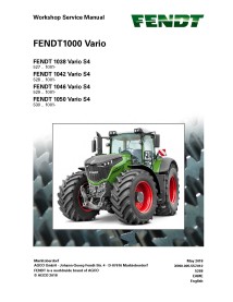 Manuel d'entretien de l'atelier de tracteur Fendt 1000-1038/1042/1046/1050 - Fendt manuels - FENDT-72648025